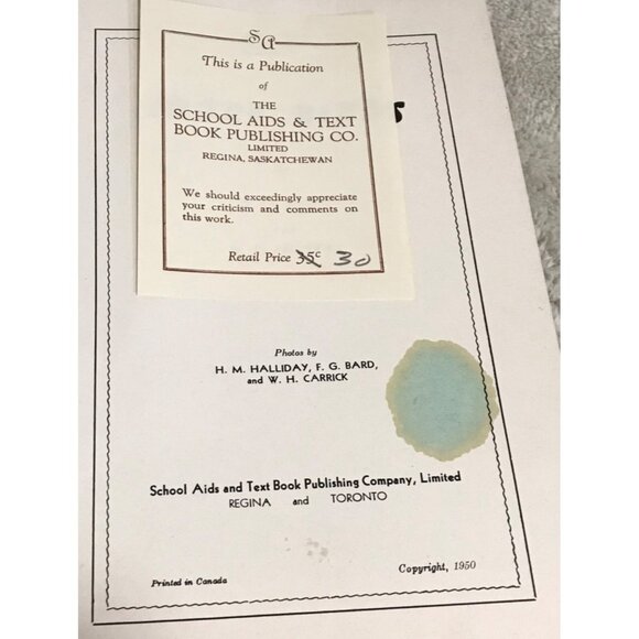 Shore Birds 1950 Book By H.M. Halliday F.G. Bard & W.H. Carrick  School Aids Tex - Picture 3 of 4